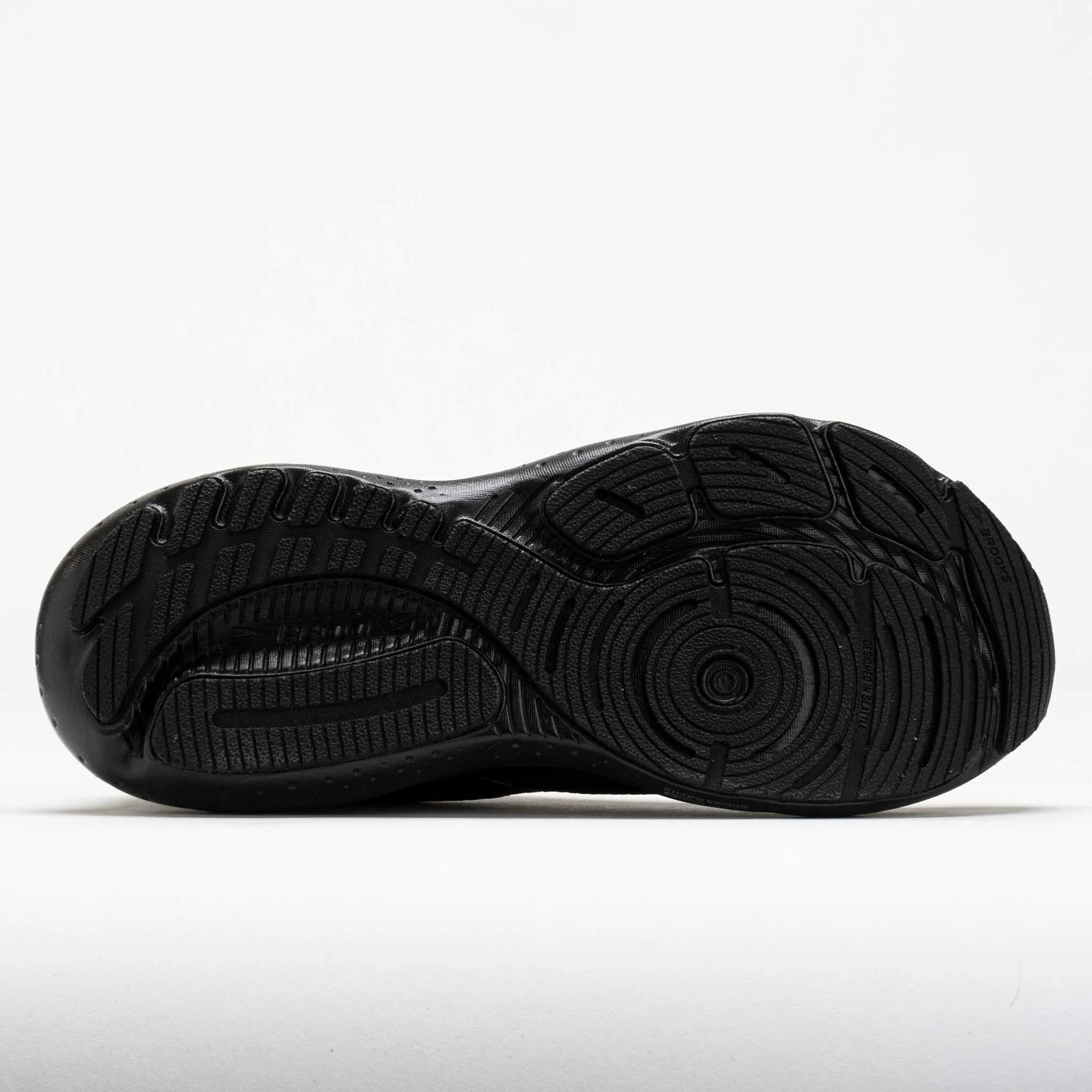 Brooks Glycerin GTS 21 Men's  Black/Black evening run shoes energy - returning midsole shoes