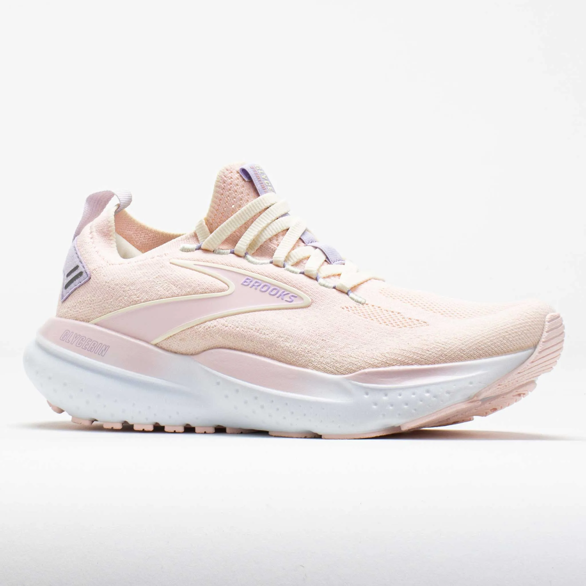 Brooks Glycerin StealthFit 21 Women's  Pink/Marshmallow/Orchid grip - enhancement - effectiveness shoes