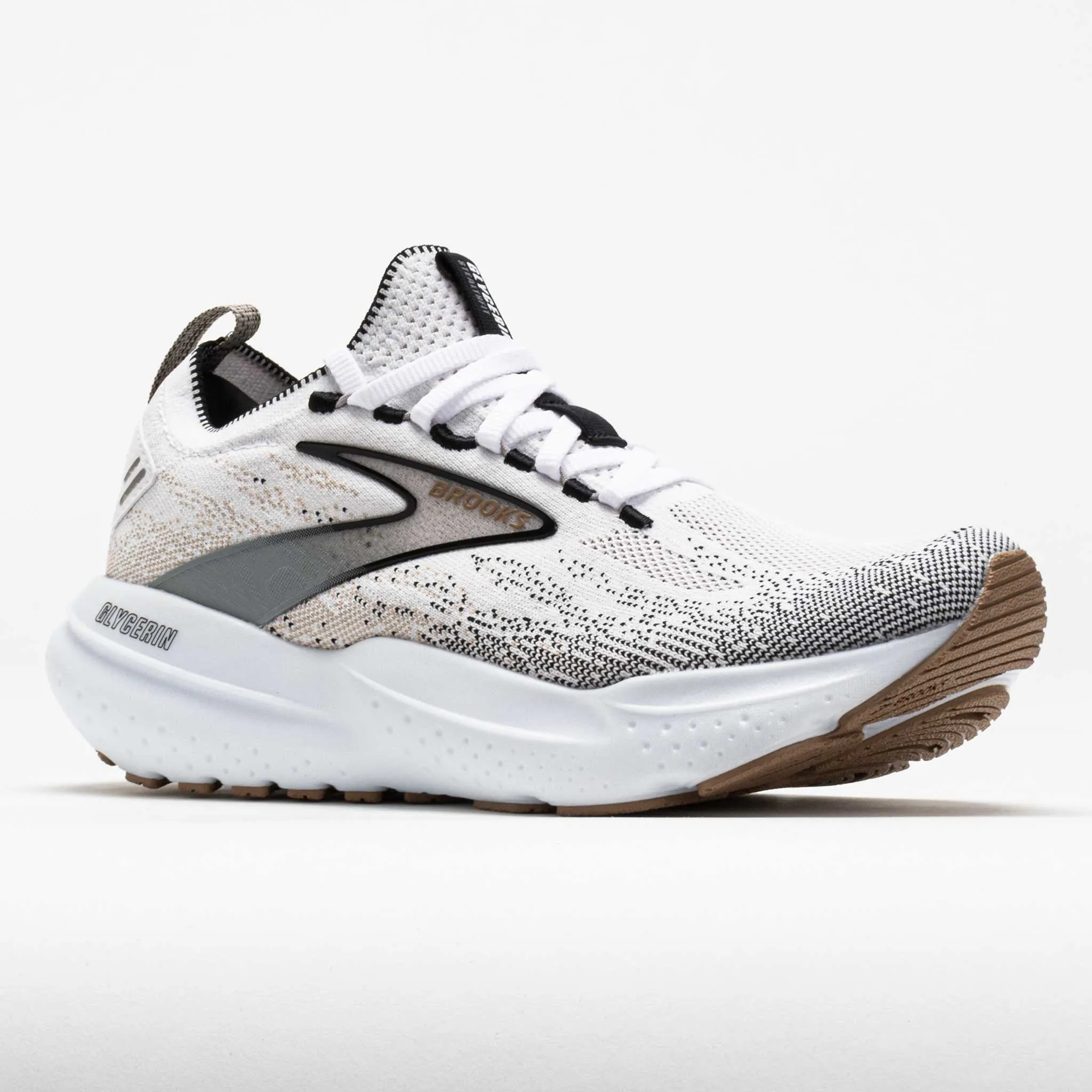 Brooks Glycerin StealthFit 21 Women's  White/Grey/Black running shoes for advanced runners