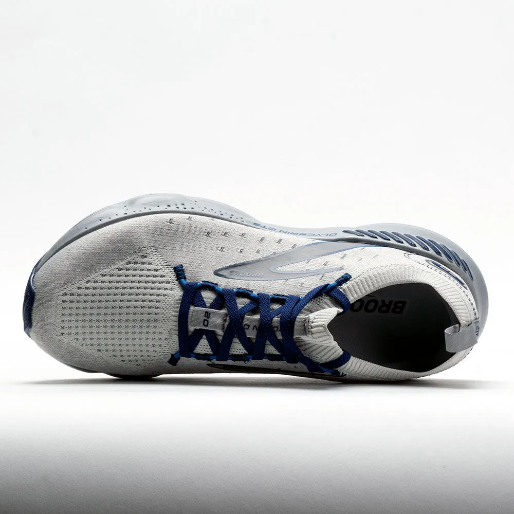 round - toe shoes Brooks Glycerin StealthFit GTS 20 Men's  Oyster/Alloy/Blue Depths