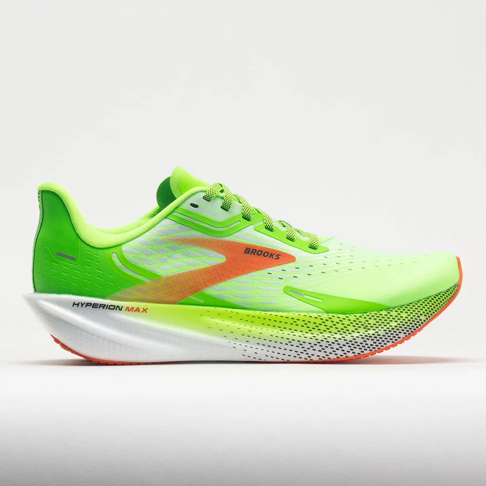 Brooks Hyperion Max Men's  Green Gecko/Red Orange/White teenagers' style