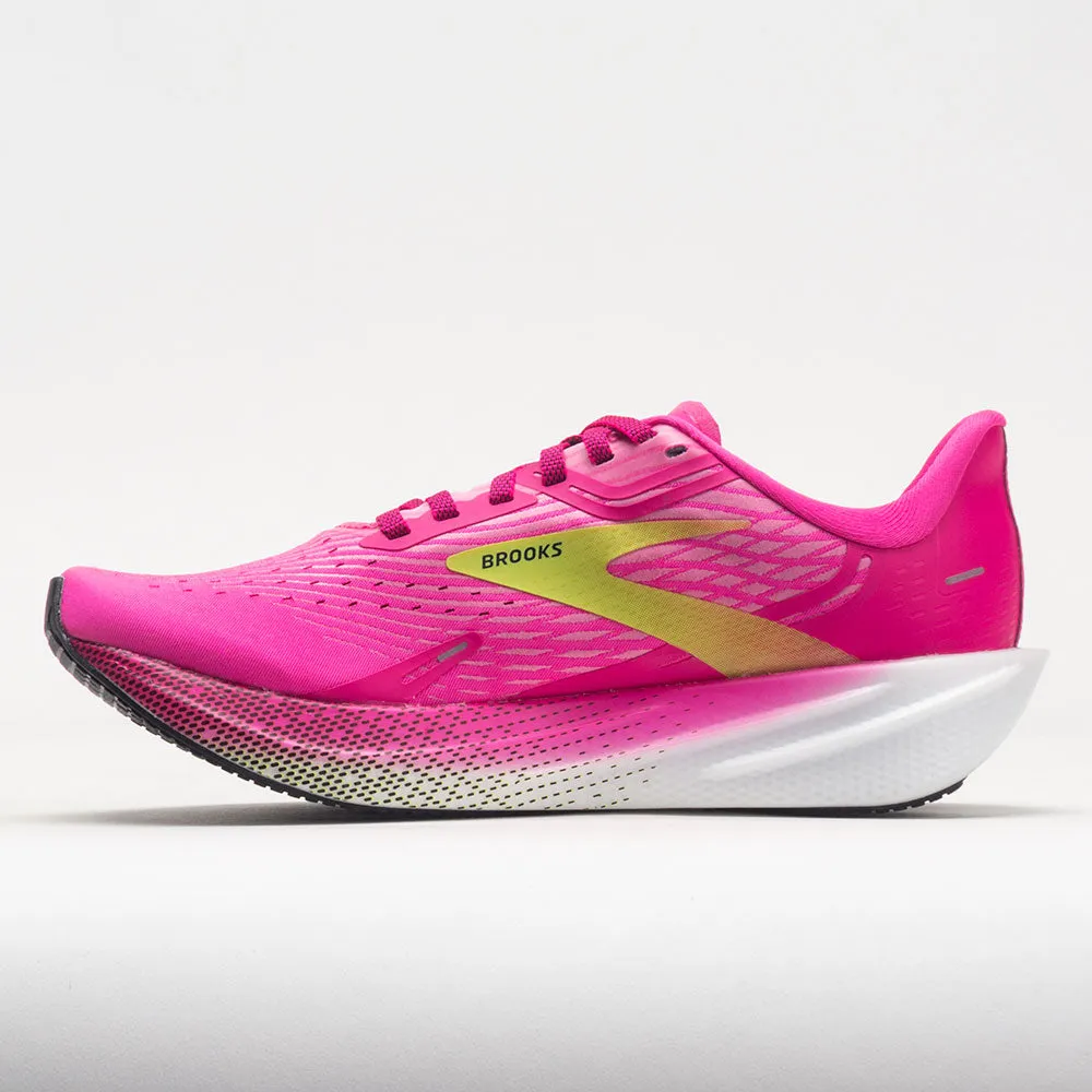 running endurance training Brooks Hyperion Max Women's  Pink Glo/Green/Black
