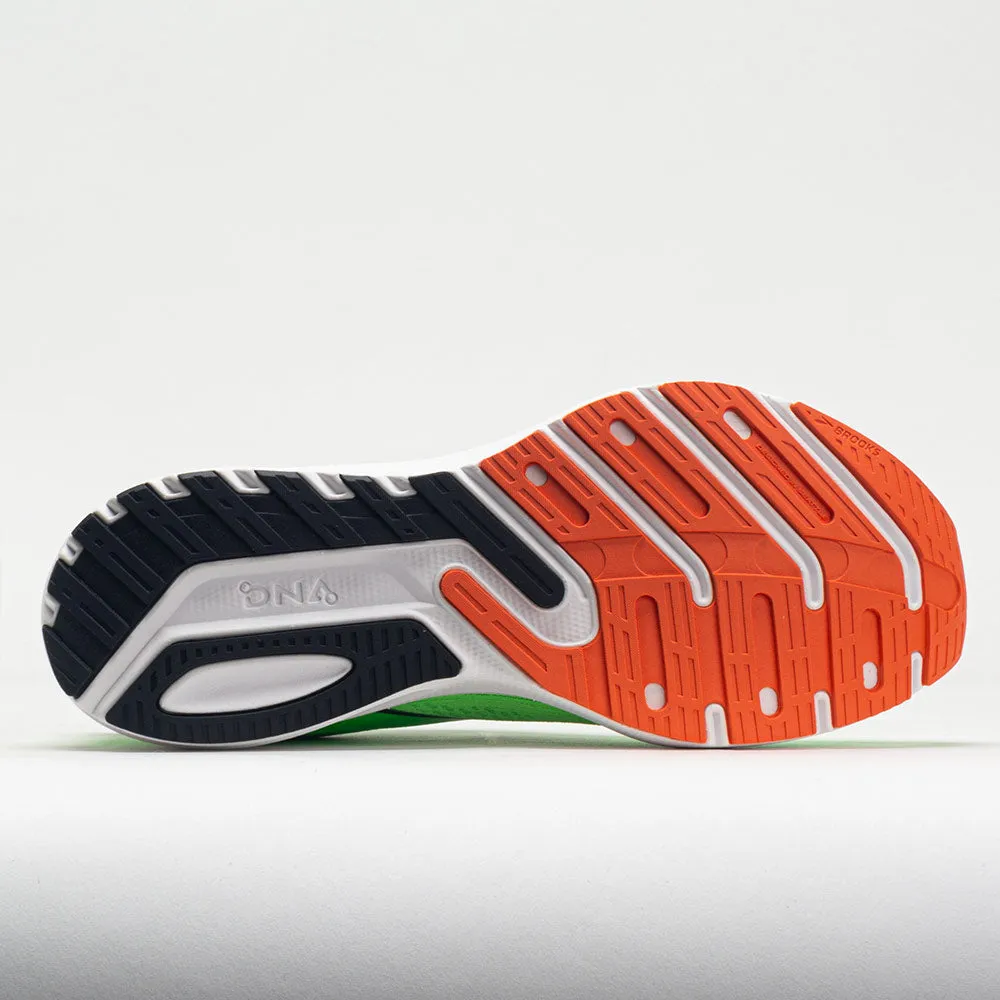 Brooks Launch 10 Men's  Green Gecko/Red Orange/White fitness culture health - improvement
