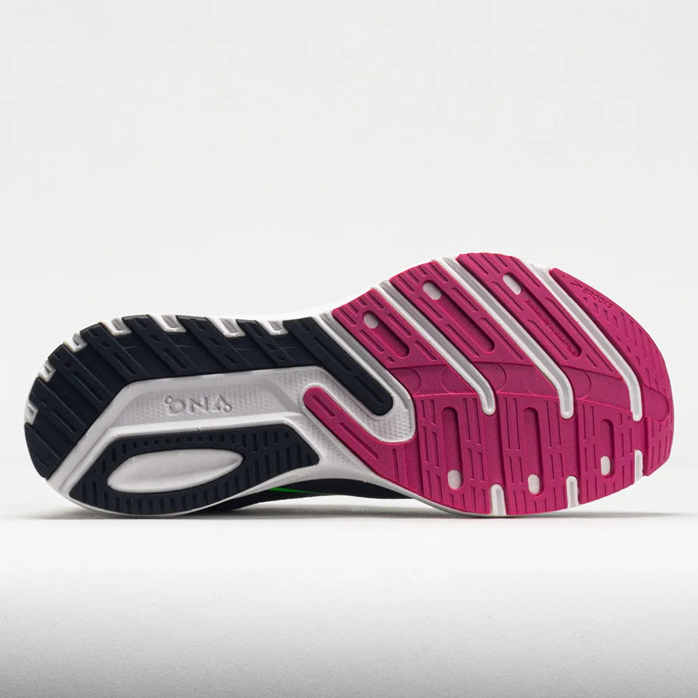 Brooks Launch 10 Women's  Black/Blackened Pearl/Green baseball shoes promote healthy running