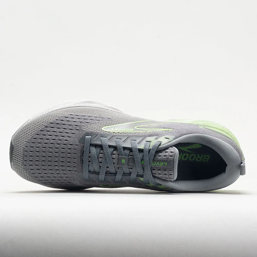 OdorResistant post - injury running shoes Brooks Levitate 6 Men's  Primer Grey/Neon Green