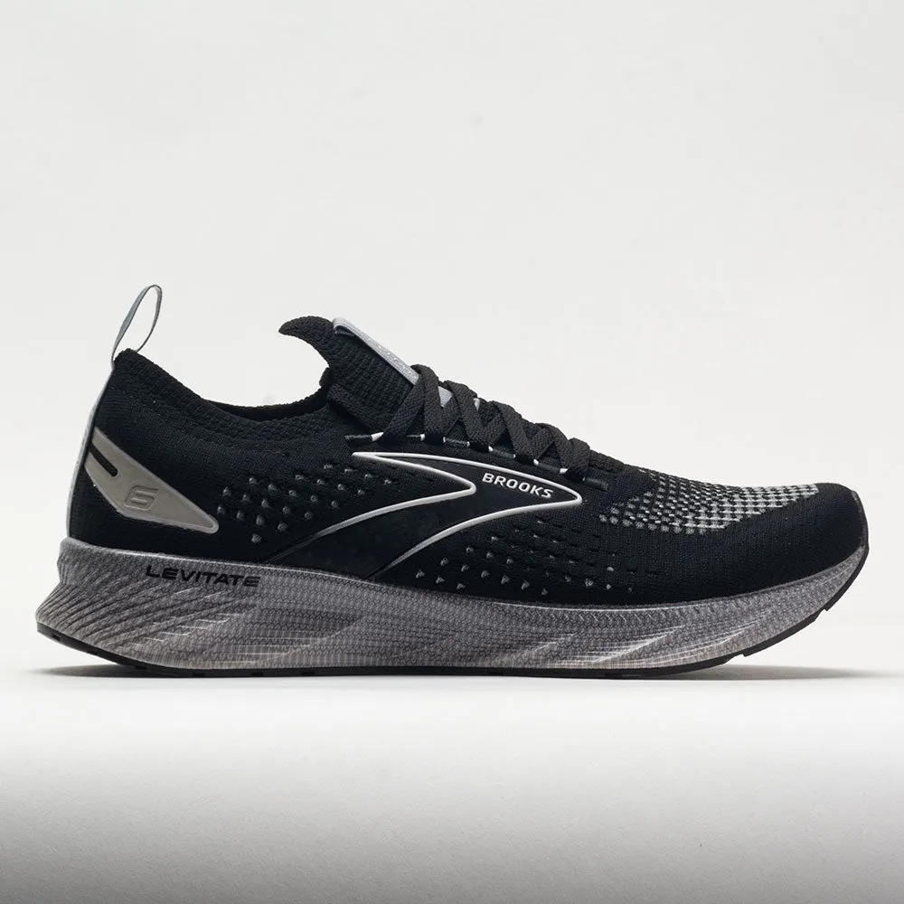Brooks Levitate StealthFit 6 Men's  Black/Grey/Oyster high - performance running shoes running in a suburban area shoes