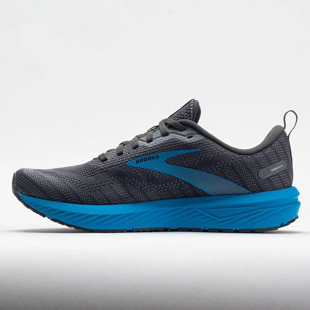 Brooks Revel 6 Men's  Blackened Pearl/Blue Comfort Layer