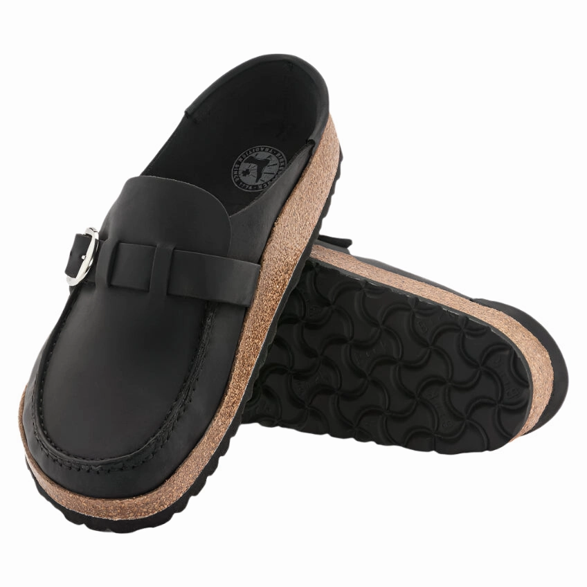 Water Resistant Sandals Adjustable Sandals Buckley Oiled Leather Black Narrow