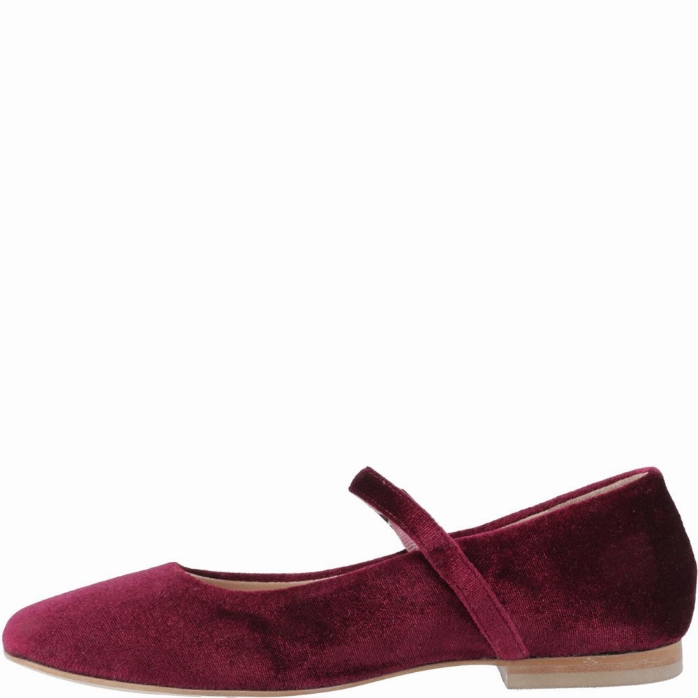 Hush Puppies Pasha Velvet Ballerina Synthetic Upper