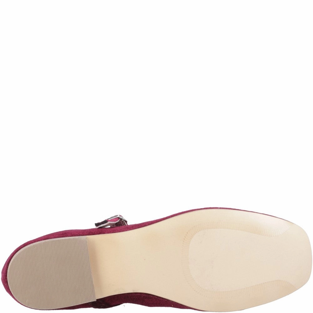 Easy Fit Shoes Hush Puppies Pasha Velvet Ballerina