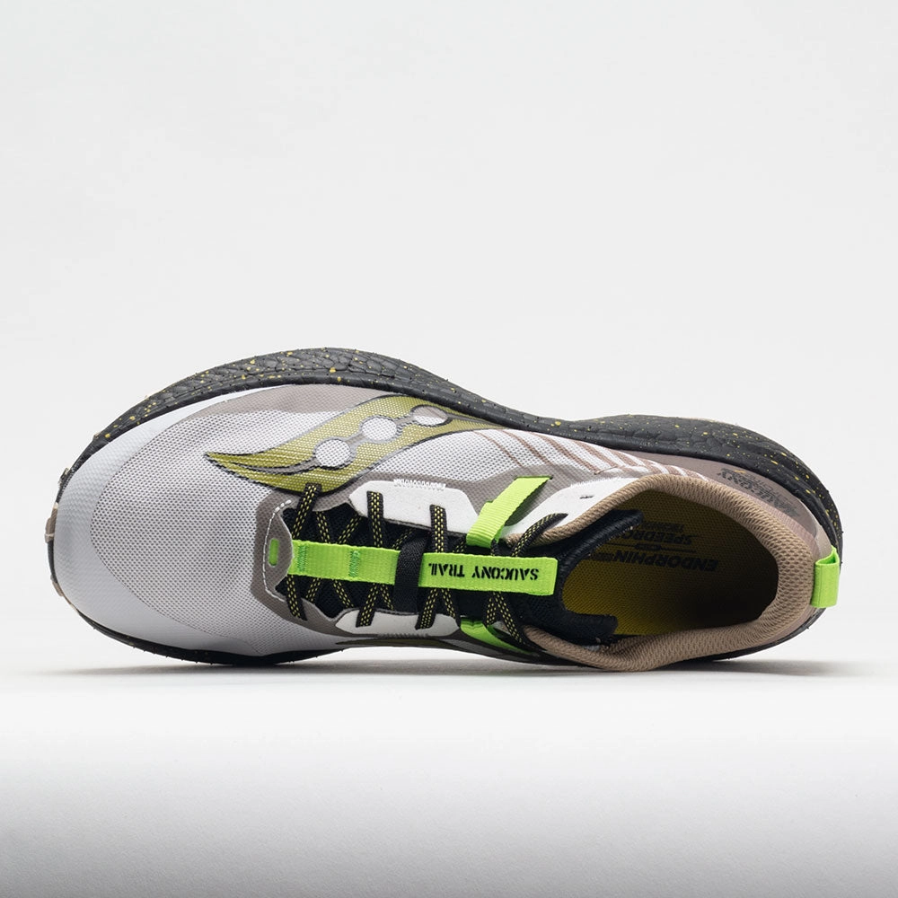 Saucony Endorphin Edge Men's  Fog/Black Heel Cushioning orange shoes