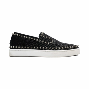 Christian Louboutin Spike Slip-On Sneakers - Men's 41 Slim flexibility Heel counter