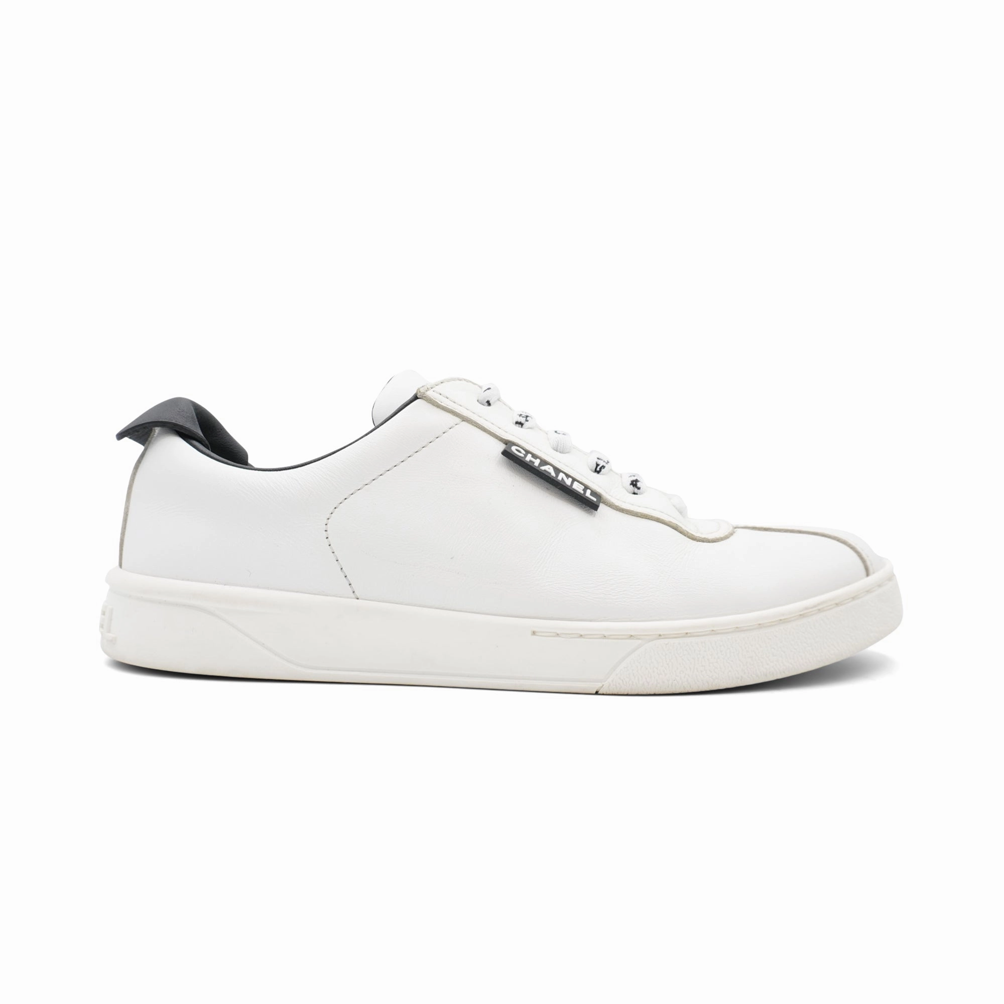 Chanel Low-Top Sneakers - Women's 37.5 Textured Insole