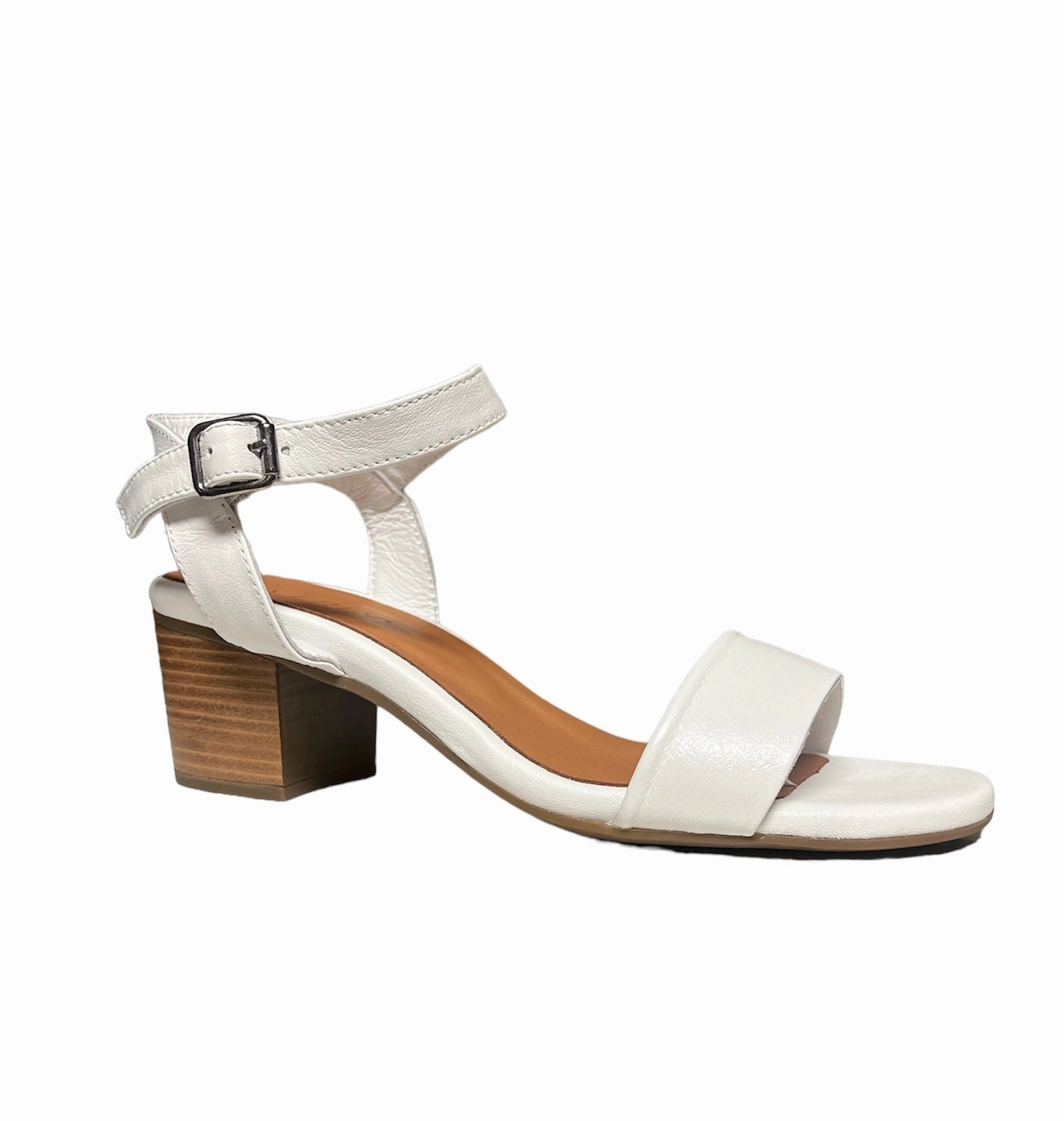 Chelsea-02 White Leather hook and loop closure Comfy Outdoor Shoes