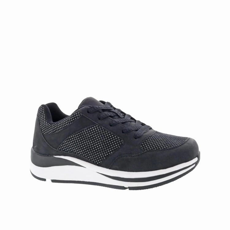 Chippy Black Silver Versatile Comfort Shoes Chase Step