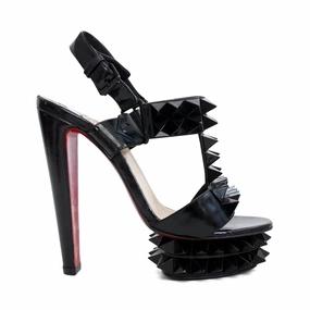 Christian Louboutin 'Cybersandale' Platform Heels - Women's 37.5 Grace Step