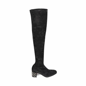 Tight Fit Party Goer Christian Louboutin 'Donna Spike' Boots - Women's 35