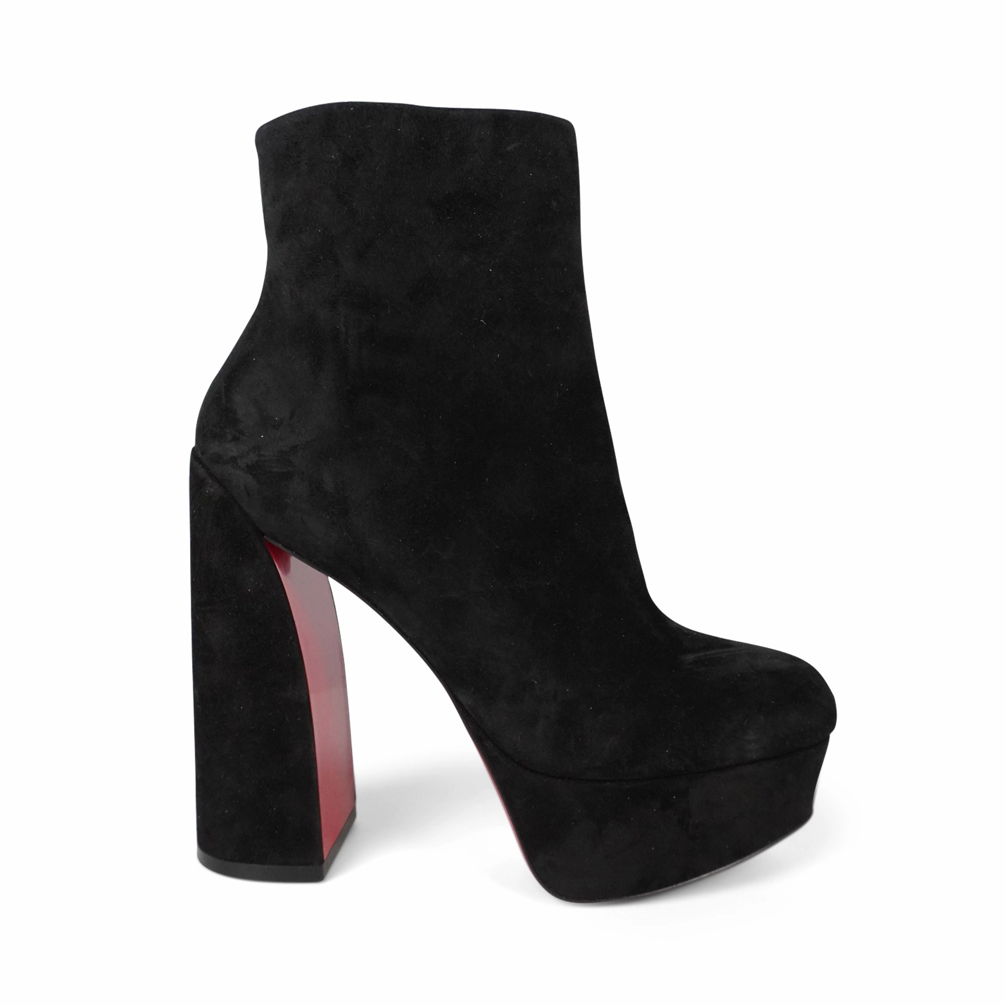 rubber Smooth Design Christian Louboutin 'Movida' Platform Boots - Women's 36.5