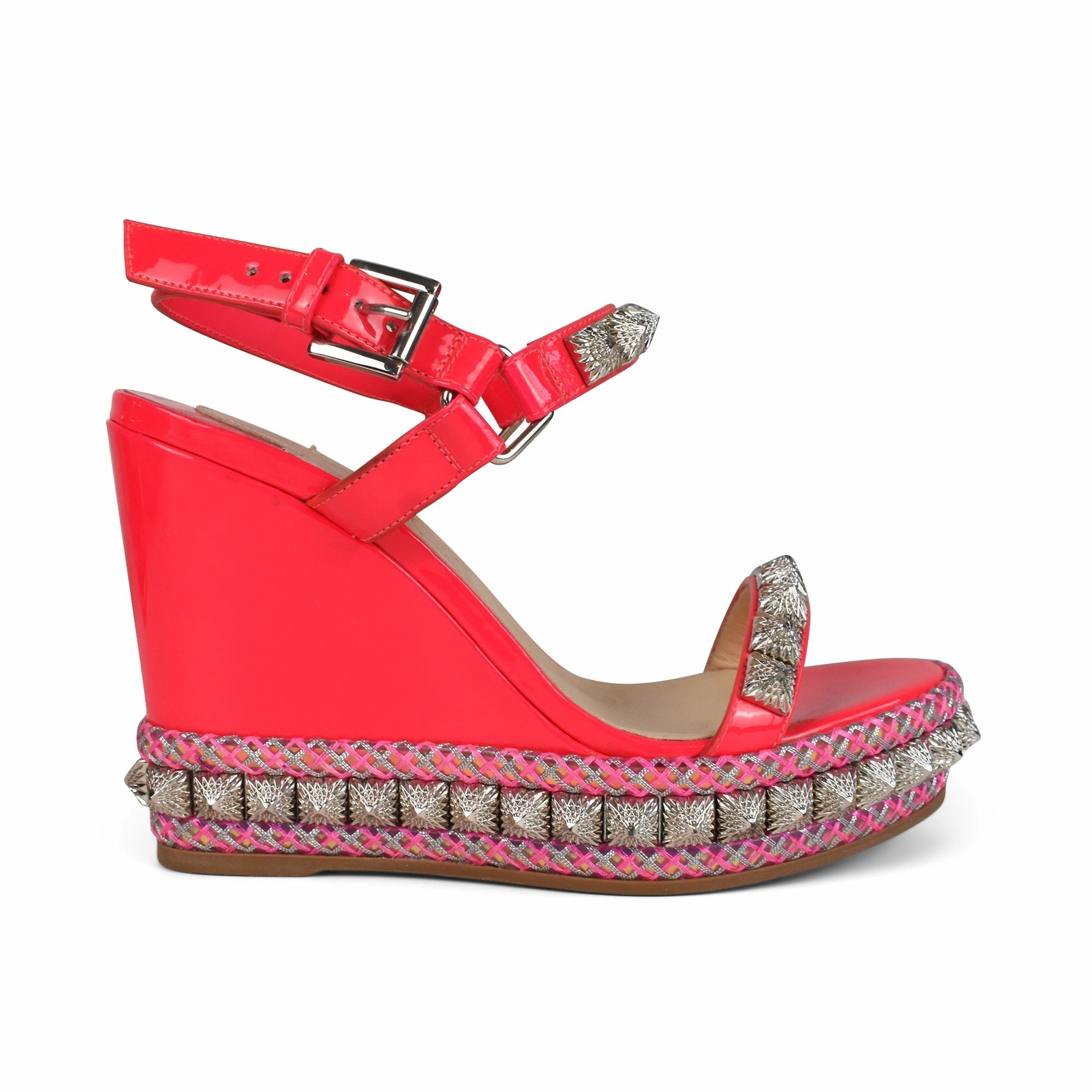 Christian Louboutin 'Pyra Ryad' Wedges - Women's 34 Walk Tall