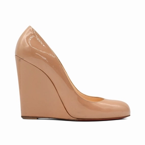 Lightweight Christian Louboutin 'Ron Ron Zeppa' Wedges - Women's 38.5