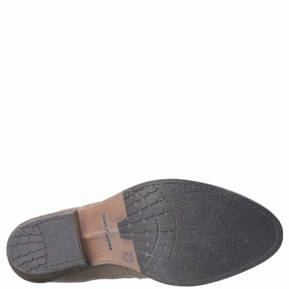 Hush Puppies Isla Zip Up Ankle Boot Throw Step