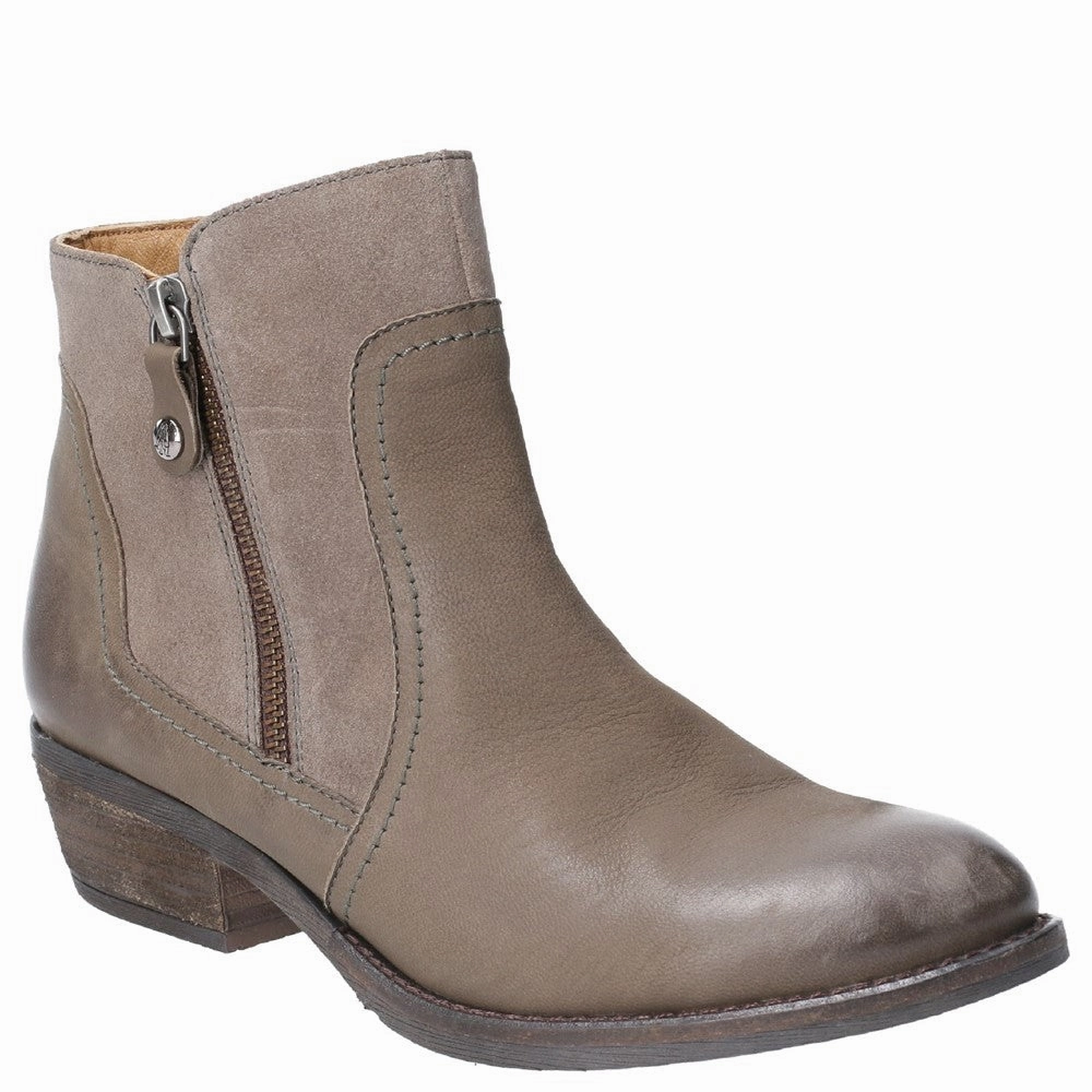 River Hike Hush Puppies Isla Zip Up Ankle Boot