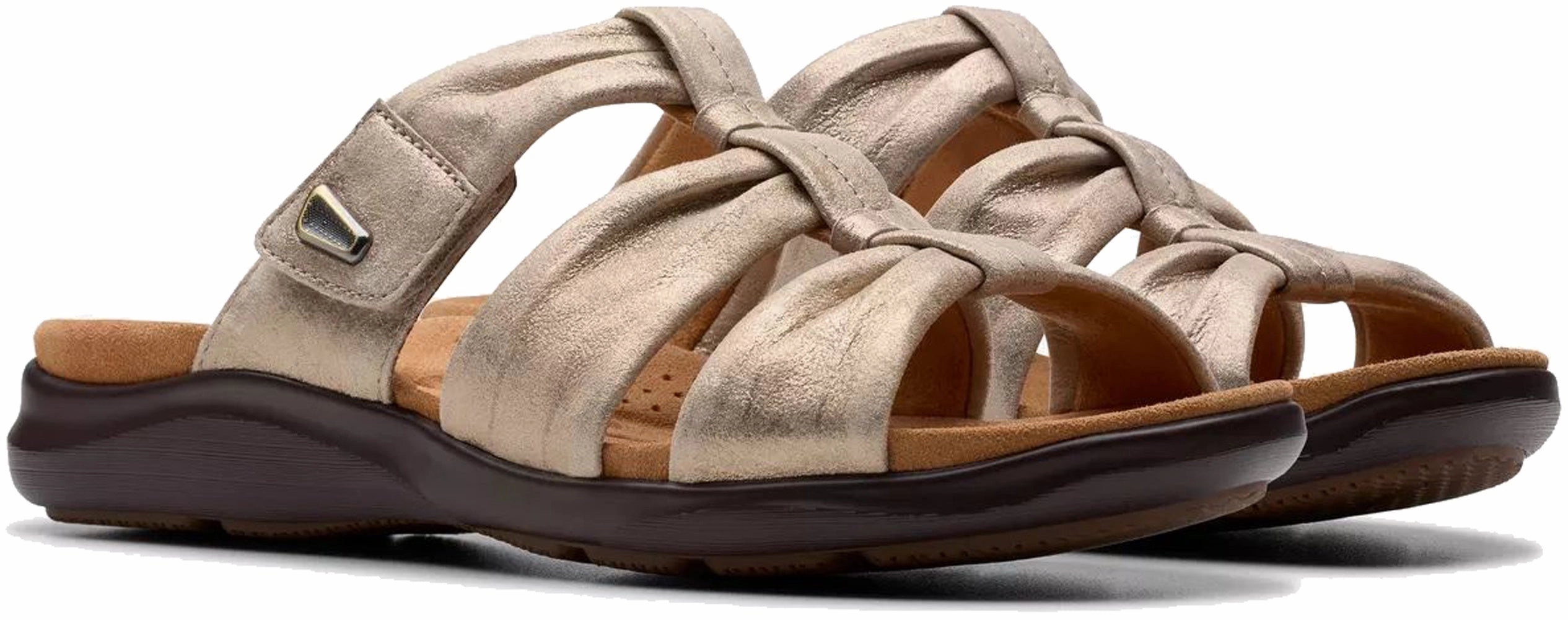 Easy on off Cushioned Insole Clarks Women's Kitly Slide Sandal