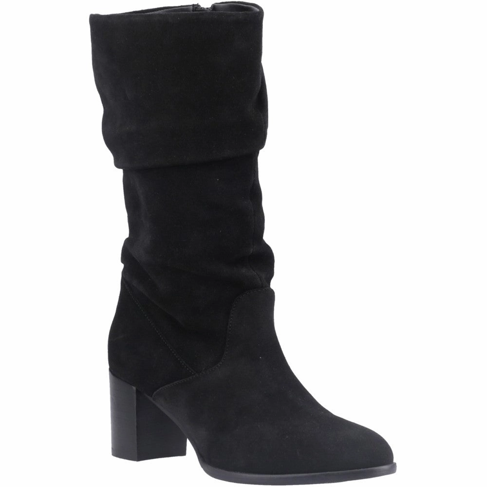 Pose Time Earth Tone Hush Puppies Cosima Ruched Boot
