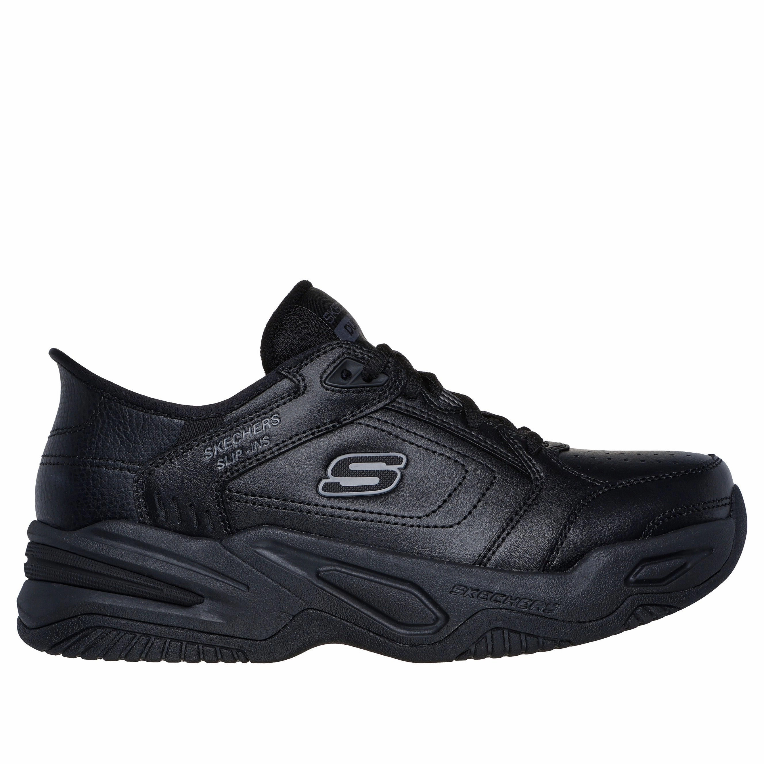 Shady Run Reinforced   toe Men's Skechers Slip-ins RF: Durham-Delvor Black