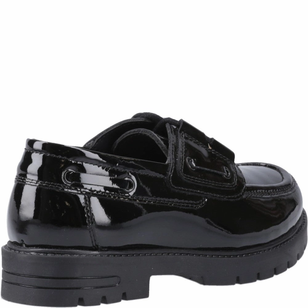 Breathable Snow Step Hush Puppies Lucy Patent Junior School Shoes