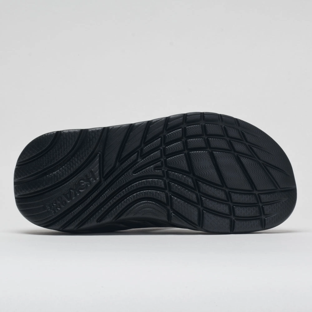 Hoka One One Ora Recovery Flip Women's  Black/Dark Gull Gray walkers fall running