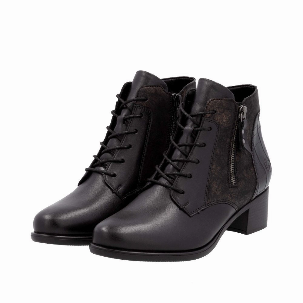 Flexibility Design Northern Resident R5187-03 Ankle Lace/Zip Antique Black Multi