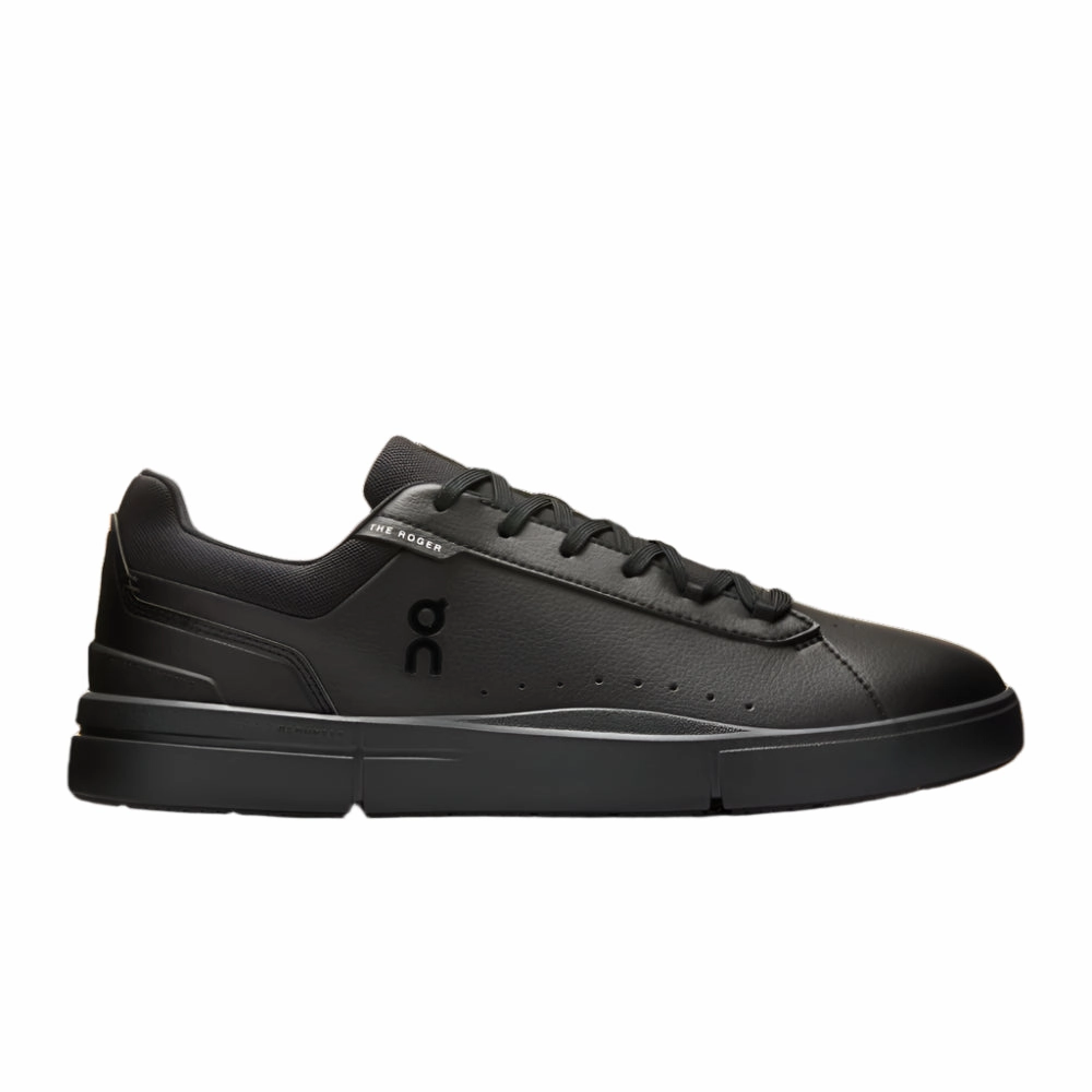 Men's ON The Roger Advantage Black/Black Soft Sole Shoes
