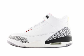 Air Jordan 3 "White Cement" (2003) mesh running option ice shoes