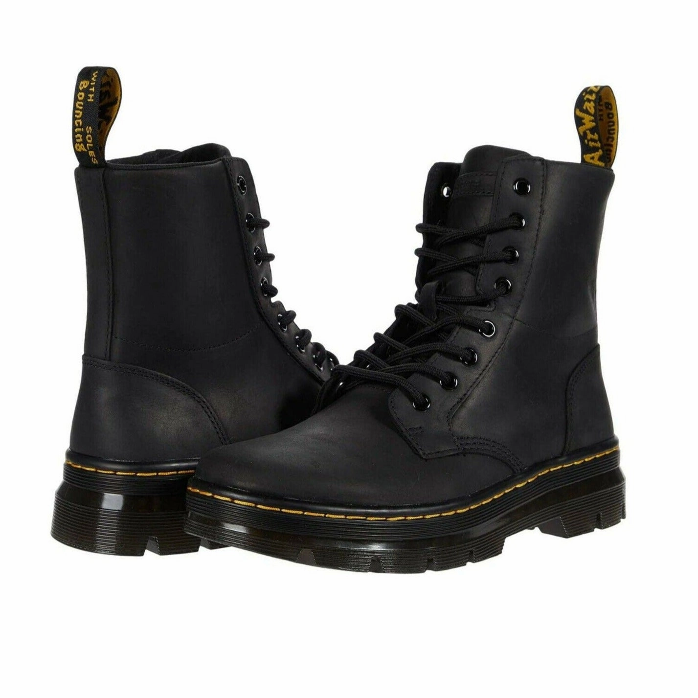 Good Arch Support Biker Combs Leather Black Wyoming