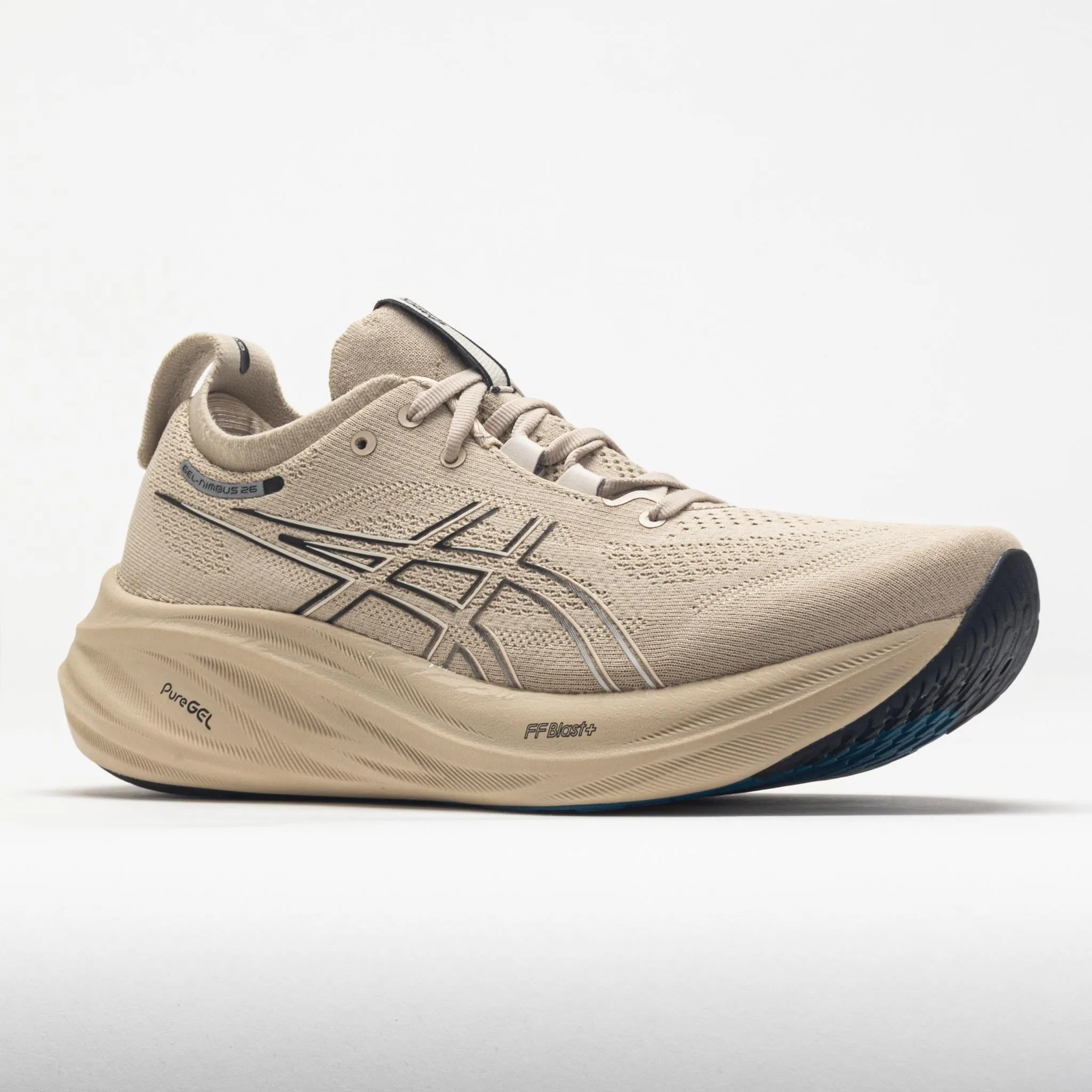 ventilated design shoes ASICS GEL-Nimbus 26 Men's  Feather Grey/Black