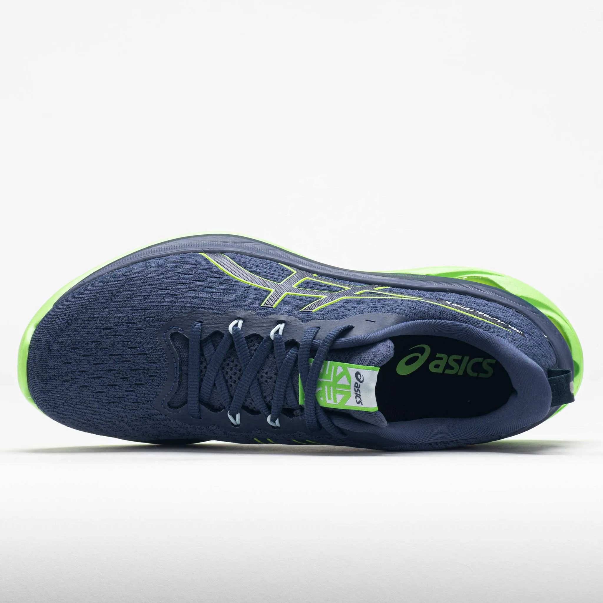ASICS GEL-Kinsei Max Men's  Thunder Blue/Electric Lime reinforced - seams shoes race shoes