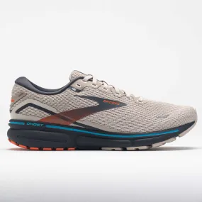 Brooks Ghost 15 Men's  White Sand/Red Orange/Blue Narrow fit choice