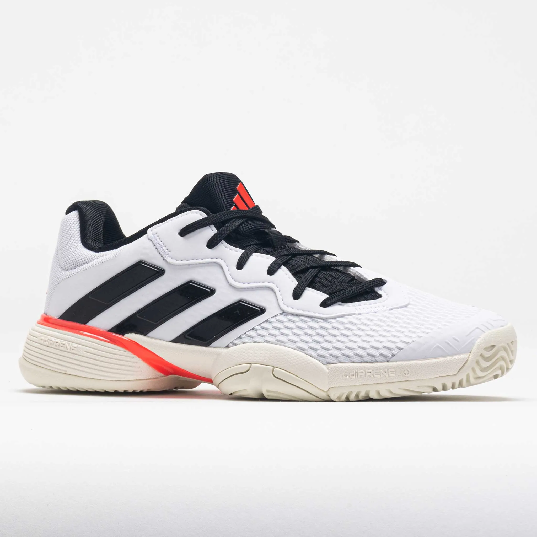 adidas Barricade Junior  White/Core Black/Off White hikers' shoes running in a sound area shoes