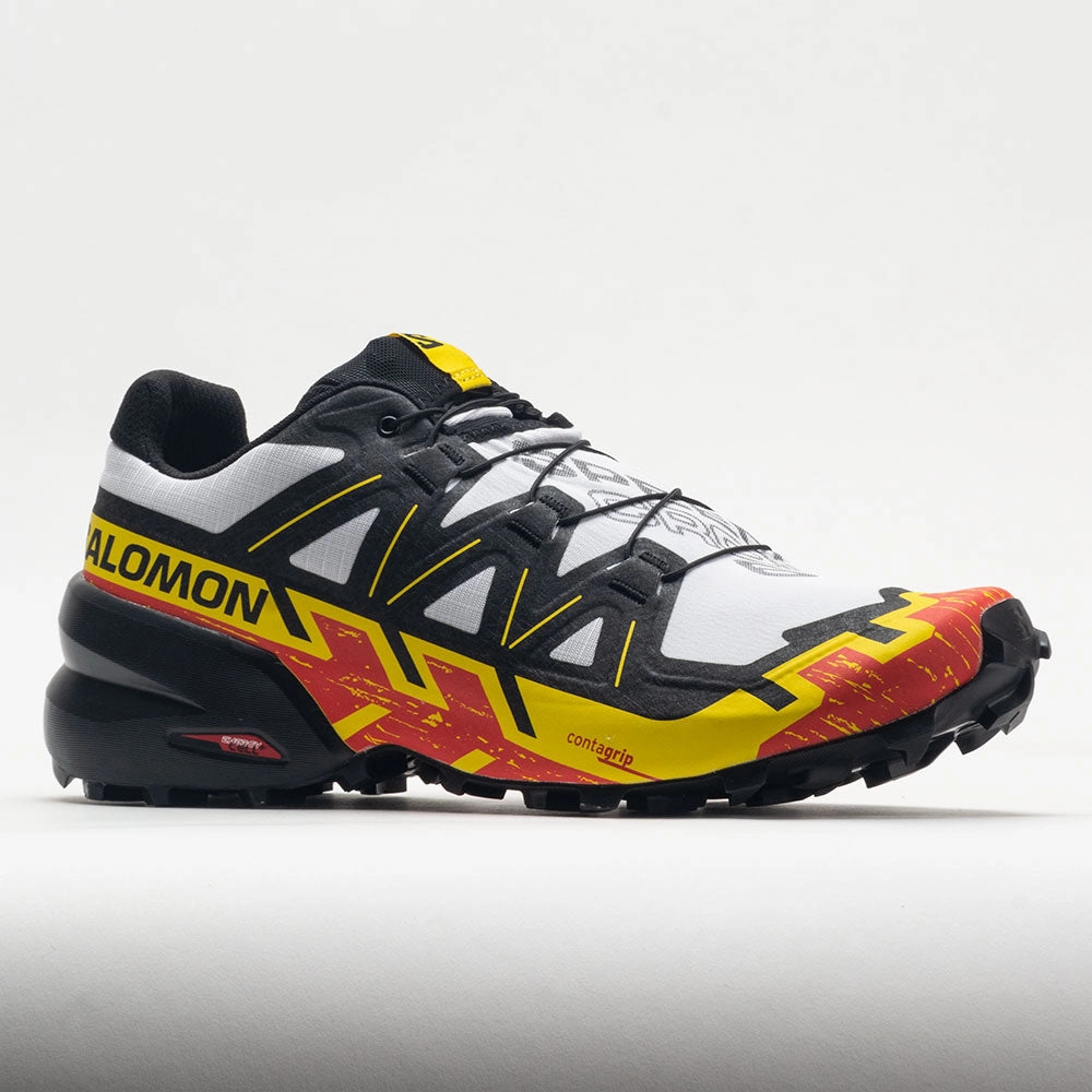 track equipment solo - run Salomon Speedcross 6 Men's  White/Black/Empire Yellow