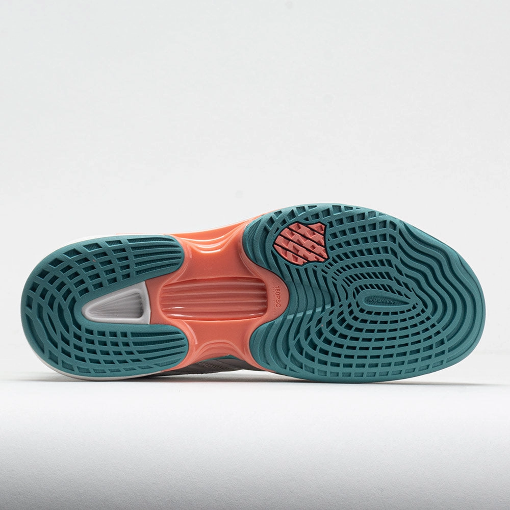 running in wet tracks shoes K-Swiss Speedtrac Women's  Blanc De Blanc/Nile Blue/Desert Flower