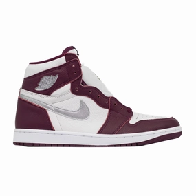 Air Jordan 1 High, Bordeaux cross - strap shoes Anti Slip