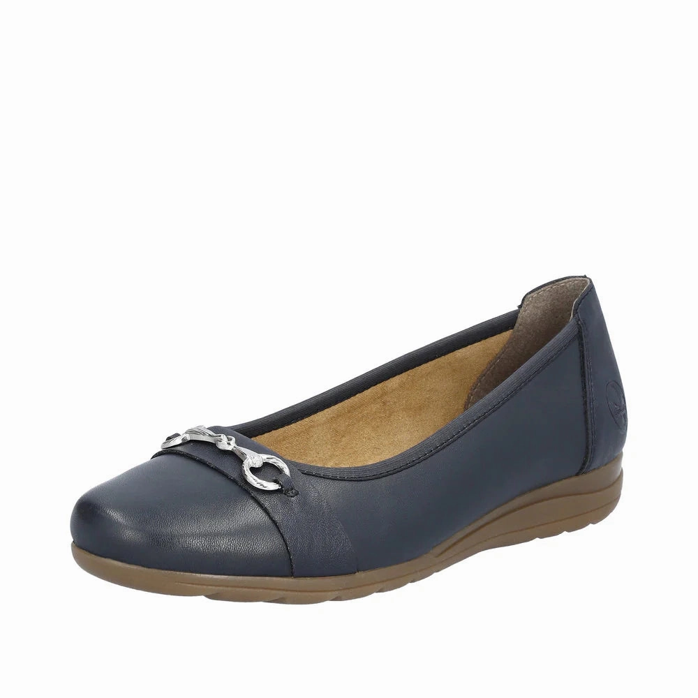 Shock absorption Day Wear L9360-14 Slip On Navy