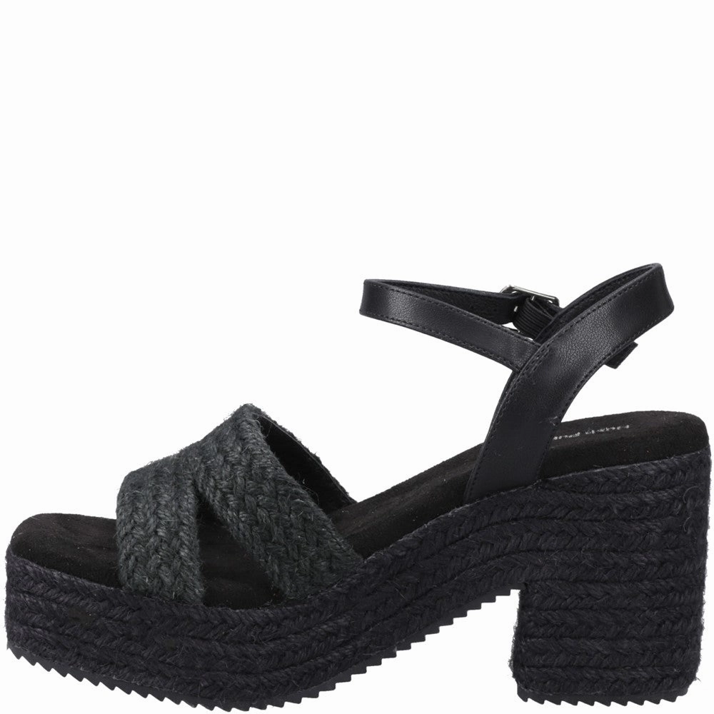 Hush Puppies Jamelia Espadrille Heel Sandal Lunch Jog Modern Urban