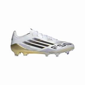 Roll-Over adidas F50 Elite FG Firm Ground - Ftwr White/Core Black/Gold Met