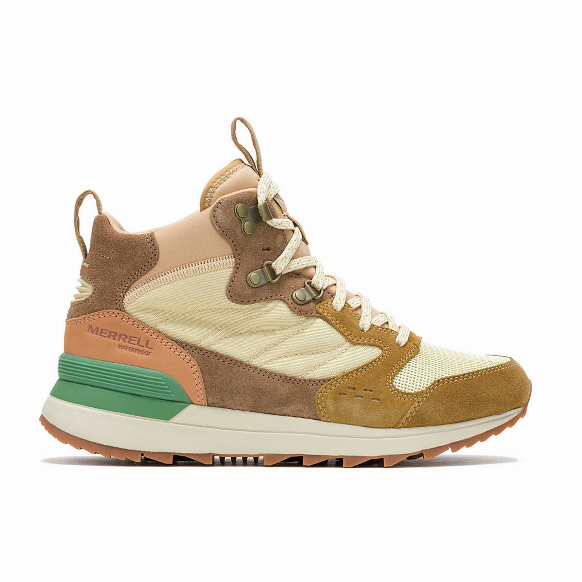 Mountain Run Women's Alpine 83 Sneaker Recraft Mid WP Tan