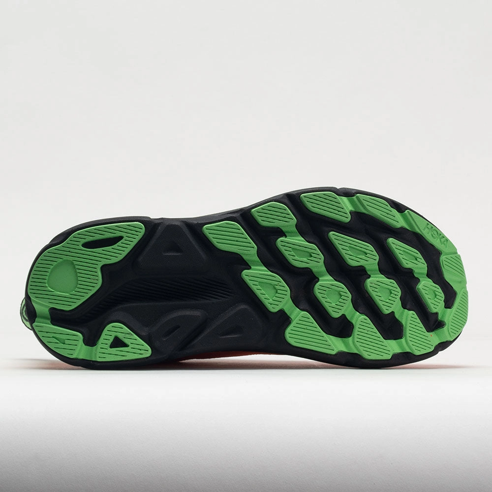 relay race running option HOKA Clifton 9 Men's  Flame/Vibrant Orange