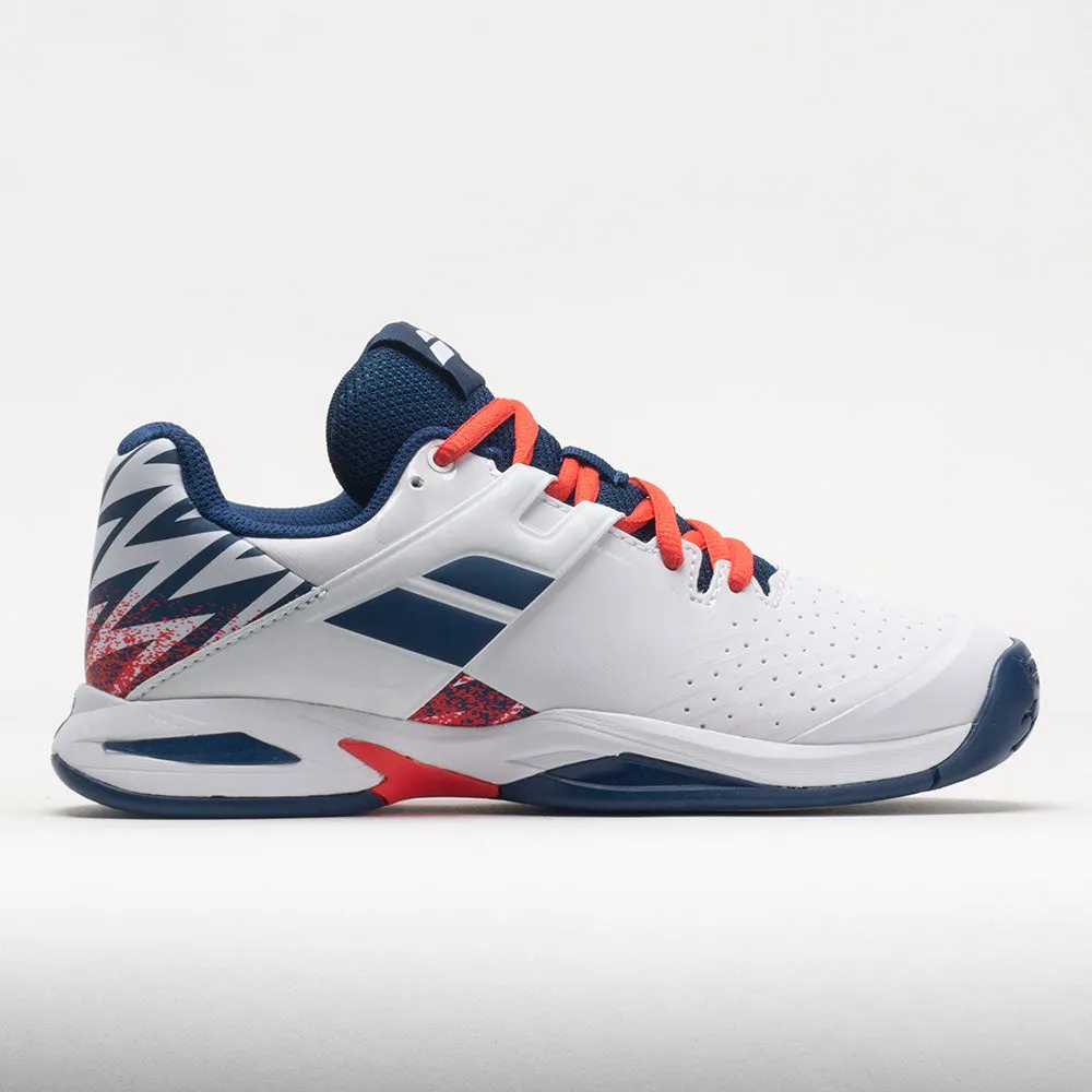 team shoes High Energy Return Babolat Propulse Junior  White/Estate Blue