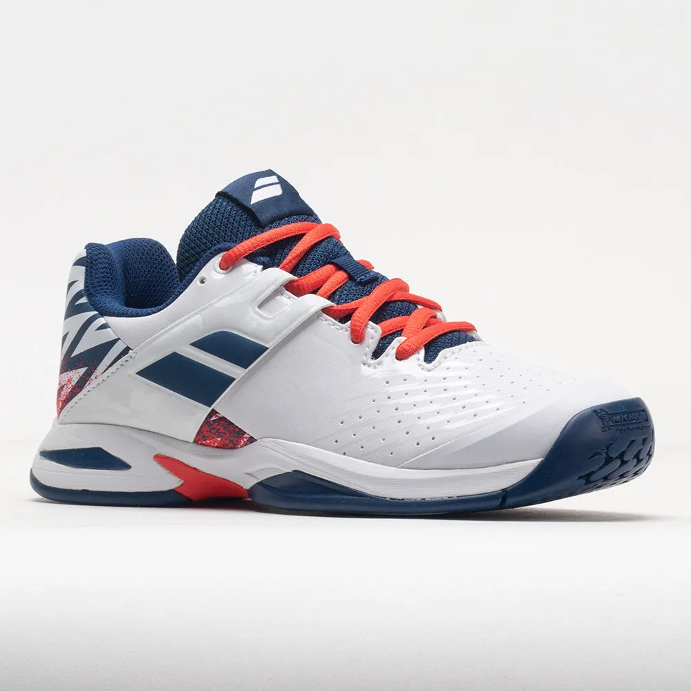Babolat Propulse Junior  White/Estate Blue cross - training shoes outdoor - athlete