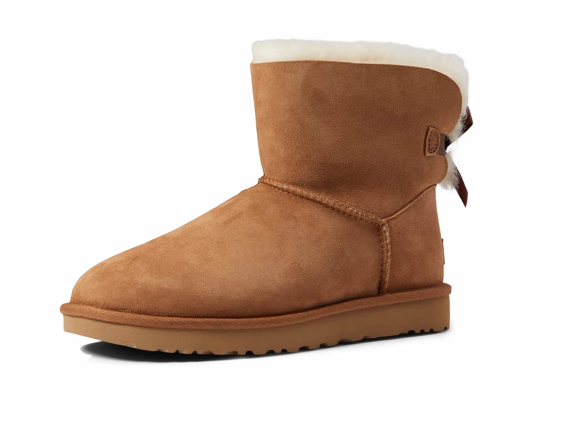 UGG Women's Mini Bailey Bow II Boot Shear Warm Dad Mode